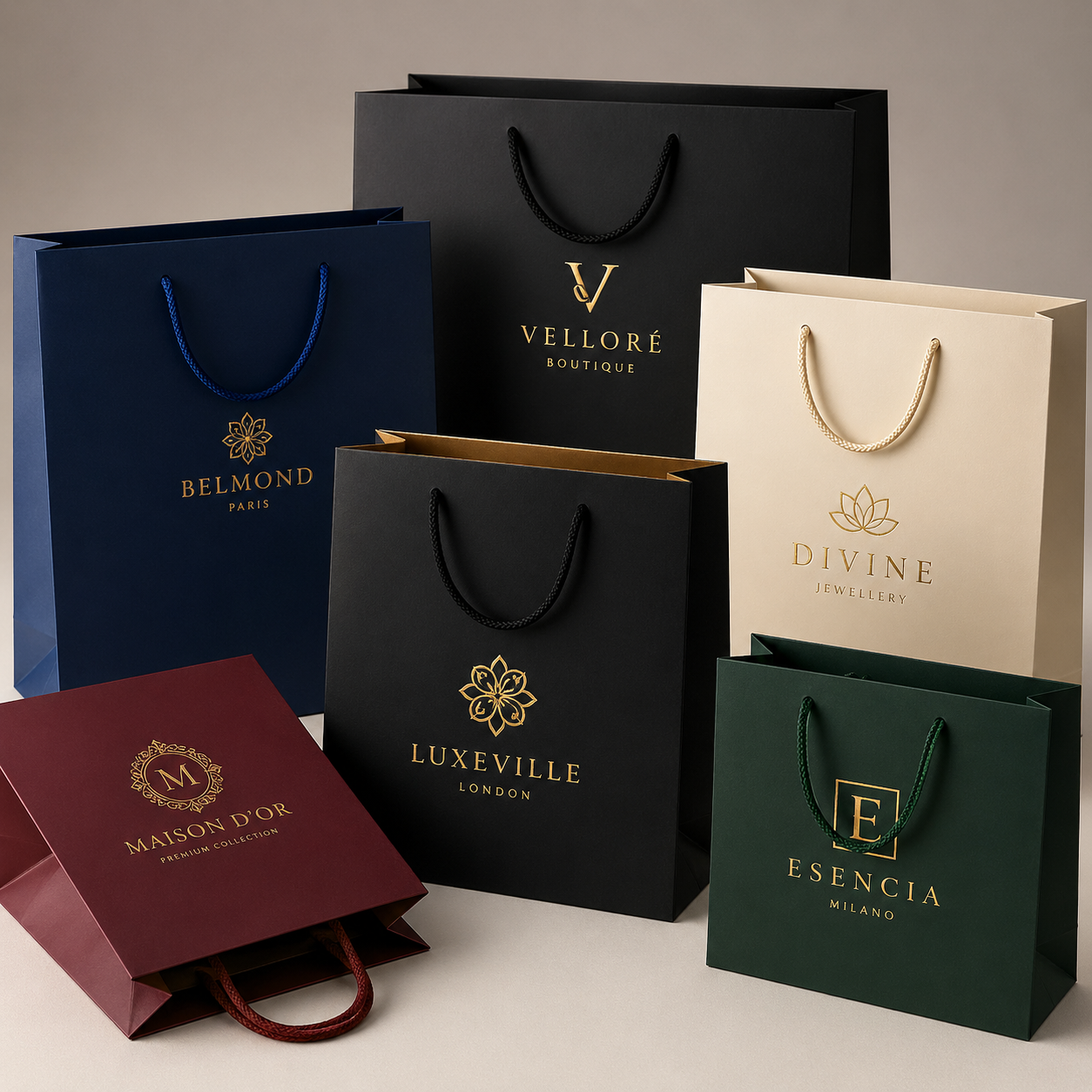 Laminated luxury paper bag